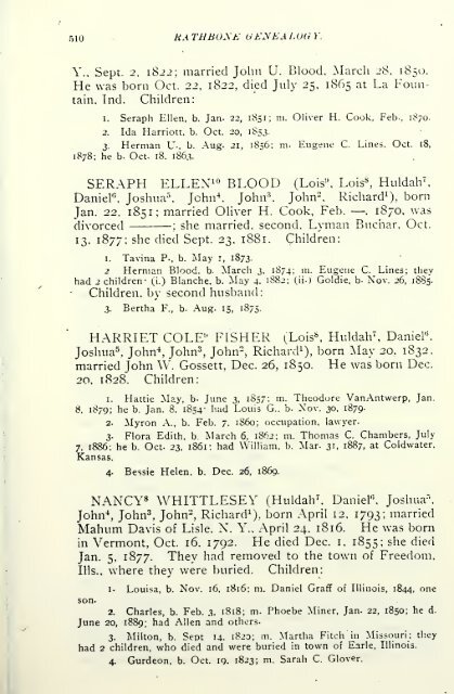 Rathbone genealogy