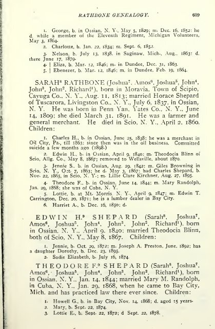 Rathbone genealogy