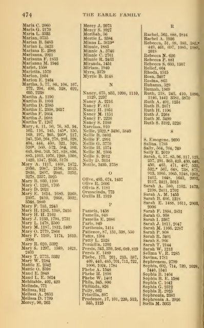 The Earle family : Ralph Earle and his descendants