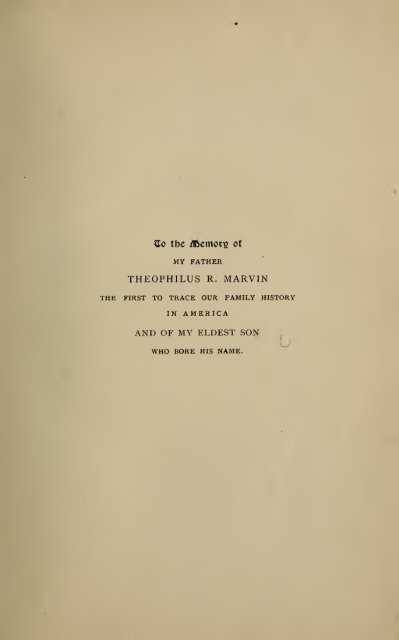 The English ancestry of Reinold and Matthew Marvin of Hartford, Ct ...