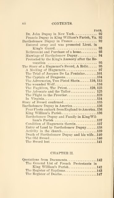 The Huguenot Bartholomew Dupuy and his descendants