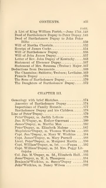 The Huguenot Bartholomew Dupuy and his descendants