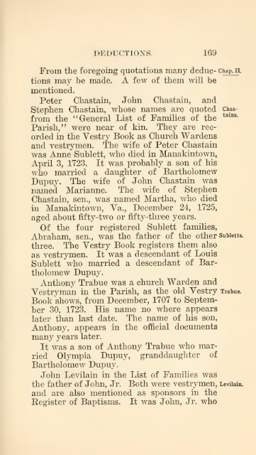 The Huguenot Bartholomew Dupuy and his descendants