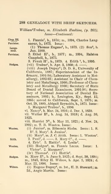 The Huguenot Bartholomew Dupuy and his descendants