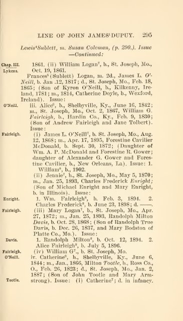 The Huguenot Bartholomew Dupuy and his descendants