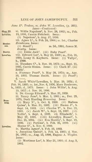 The Huguenot Bartholomew Dupuy and his descendants