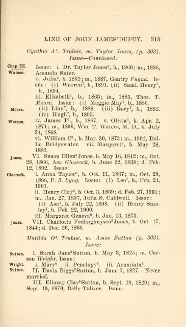 The Huguenot Bartholomew Dupuy and his descendants