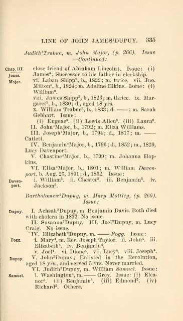 The Huguenot Bartholomew Dupuy and his descendants