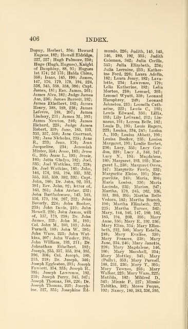 The Huguenot Bartholomew Dupuy and his descendants