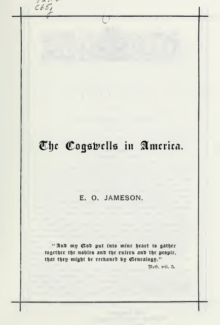 The Cogswells in America - citizen hylbom blog