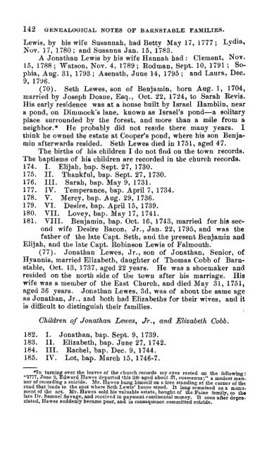 Genealogical notes of Barnstable families - citizen hylbom blog