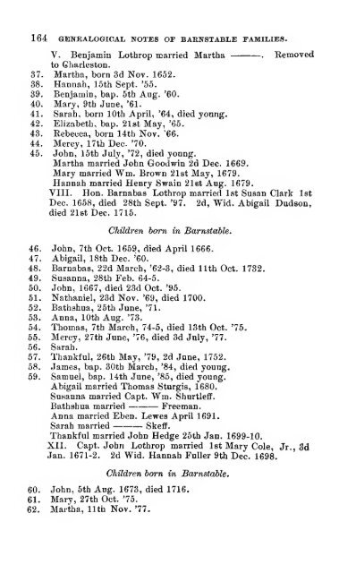 Genealogical notes of Barnstable families - citizen hylbom blog