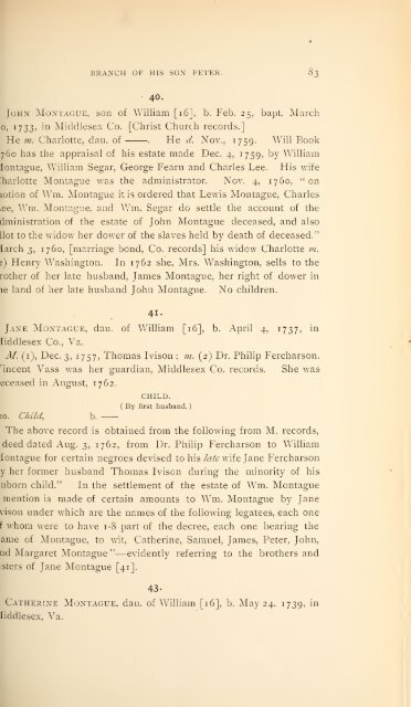 History and genealogy of Peter Montague, of Nansemond and ...