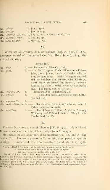 History and genealogy of Peter Montague, of Nansemond and ...