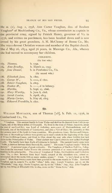 History and genealogy of Peter Montague, of Nansemond and ...