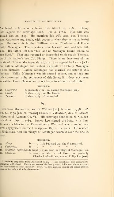 History and genealogy of Peter Montague, of Nansemond and ...