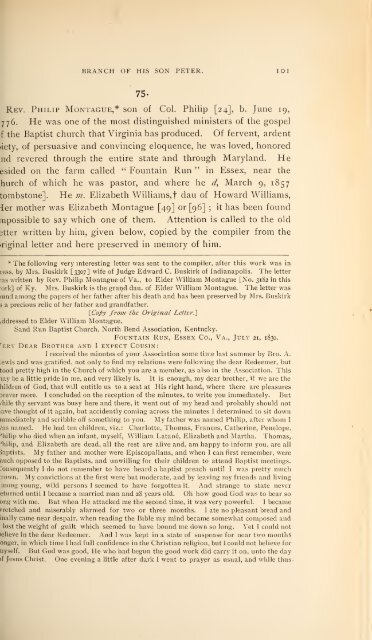 History and genealogy of Peter Montague, of Nansemond and ...