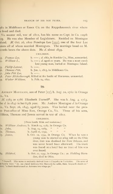 History and genealogy of Peter Montague, of Nansemond and ...