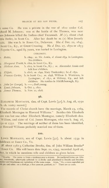 History and genealogy of Peter Montague, of Nansemond and ...