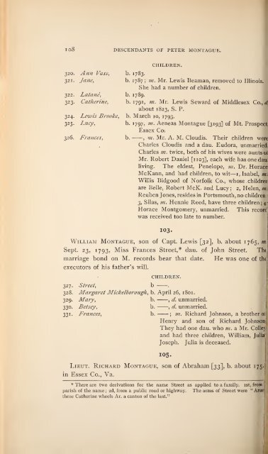 History and genealogy of Peter Montague, of Nansemond and ...