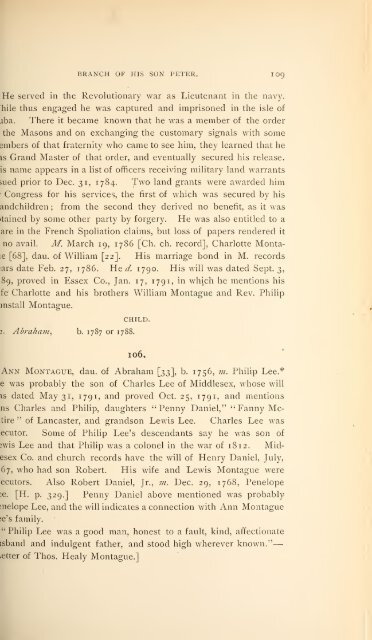 History and genealogy of Peter Montague, of Nansemond and ...