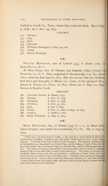 History and genealogy of Peter Montague, of Nansemond and ...