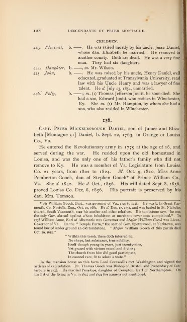 History and genealogy of Peter Montague, of Nansemond and ...