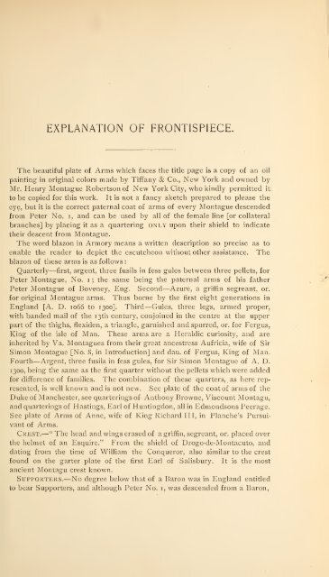 History and genealogy of Peter Montague, of Nansemond and ...