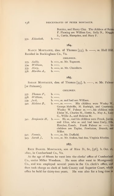 History and genealogy of Peter Montague, of Nansemond and ...