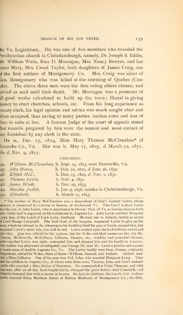 History and genealogy of Peter Montague, of Nansemond and ...