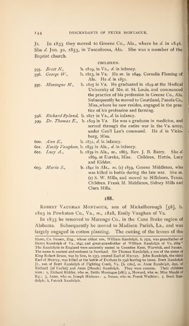 History and genealogy of Peter Montague, of Nansemond and ...