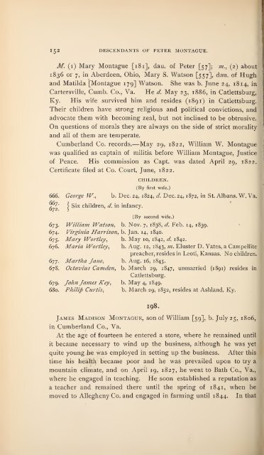 History and genealogy of Peter Montague, of Nansemond and ...