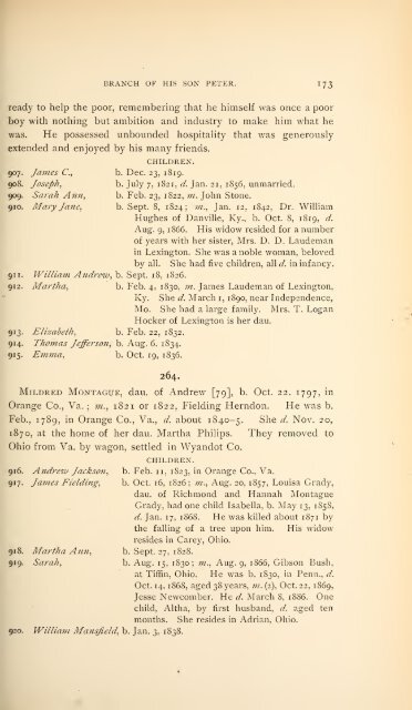 History and genealogy of Peter Montague, of Nansemond and ...