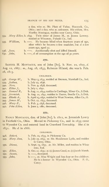 History and genealogy of Peter Montague, of Nansemond and ...