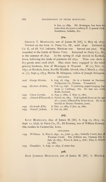 History and genealogy of Peter Montague, of Nansemond and ...