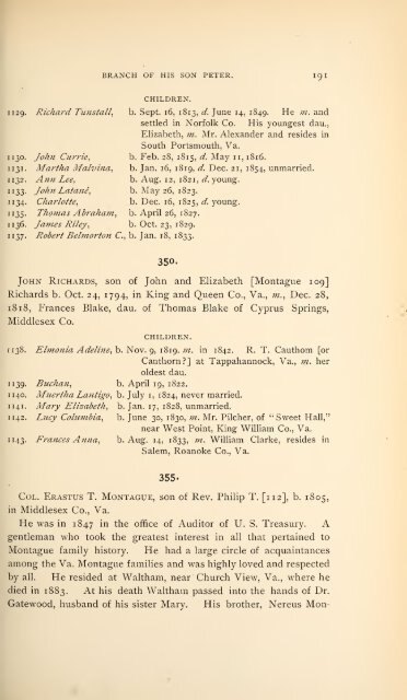 History and genealogy of Peter Montague, of Nansemond and ...