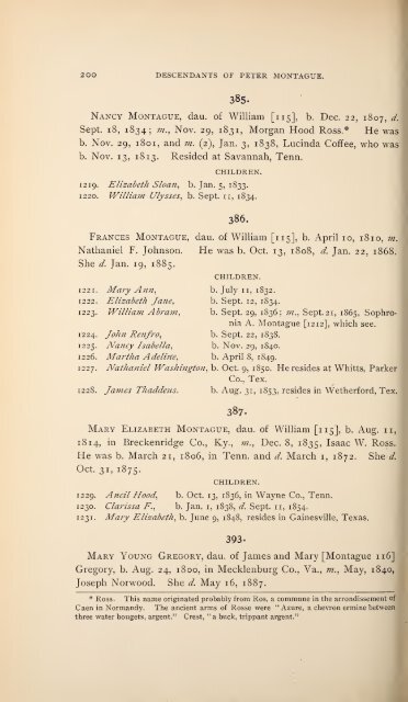 History and genealogy of Peter Montague, of Nansemond and ...