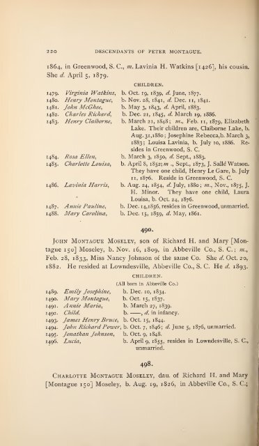 History and genealogy of Peter Montague, of Nansemond and ...