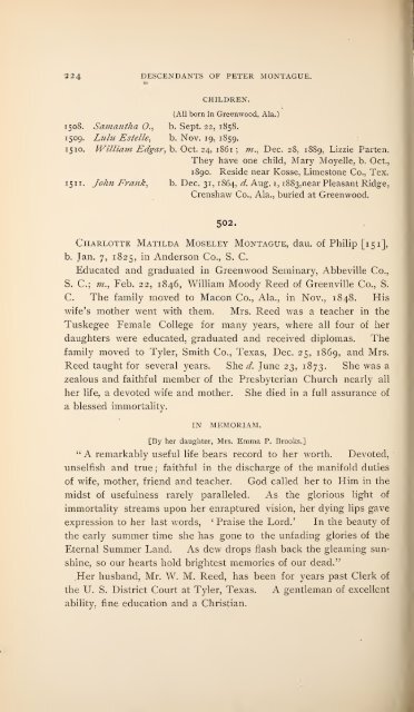 History and genealogy of Peter Montague, of Nansemond and ...