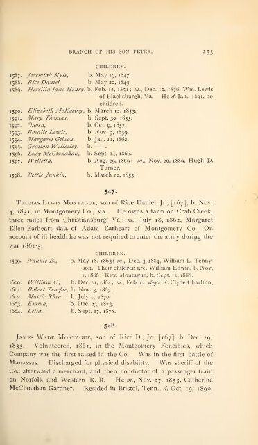 History and genealogy of Peter Montague, of Nansemond and ...