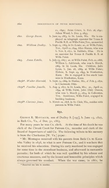 History and genealogy of Peter Montague, of Nansemond and ...