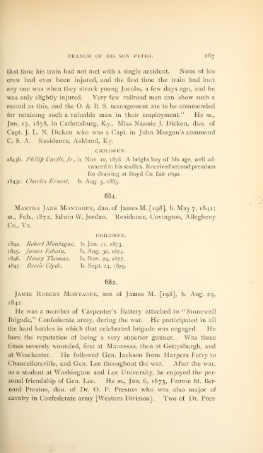 History and genealogy of Peter Montague, of Nansemond and ...