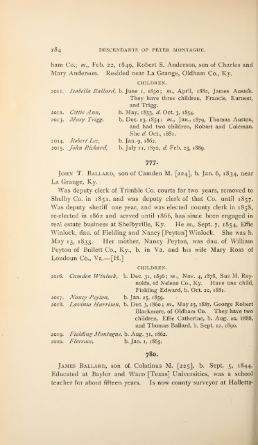 History and genealogy of Peter Montague, of Nansemond and ...