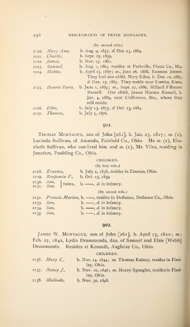 History and genealogy of Peter Montague, of Nansemond and ...