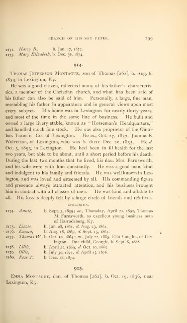 History and genealogy of Peter Montague, of Nansemond and ...