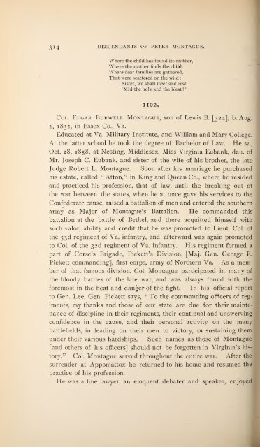 History and genealogy of Peter Montague, of Nansemond and ...