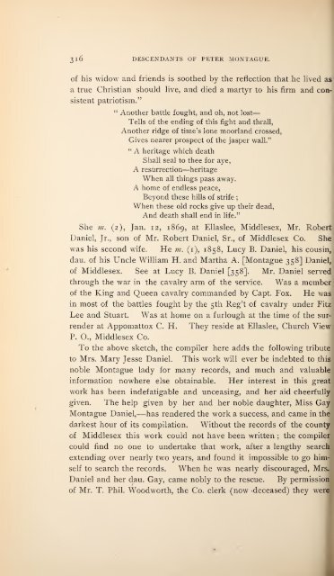 History and genealogy of Peter Montague, of Nansemond and ...