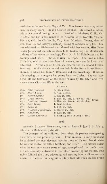 History and genealogy of Peter Montague, of Nansemond and ...