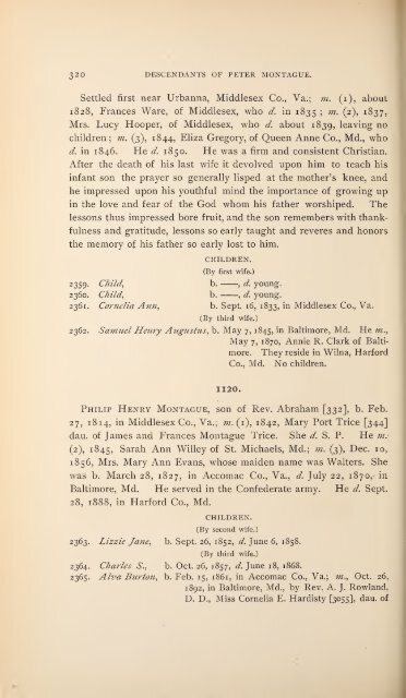 History and genealogy of Peter Montague, of Nansemond and ...