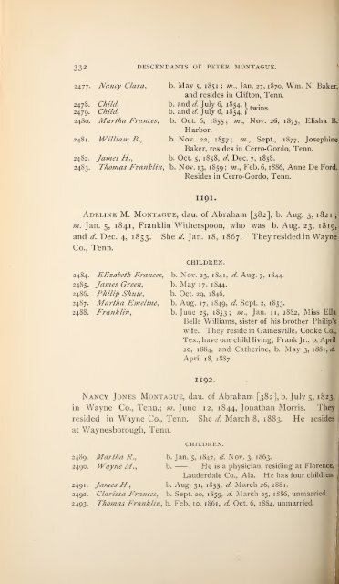 History and genealogy of Peter Montague, of Nansemond and ...